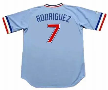IVAN RODRIGUEZ Texas Rangers 1980’s Majestic Cooperstown Throwback Baseball Jersey 