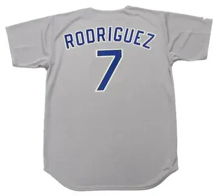 IVAN RODRIGUEZ Texas Rangers 1993 Majestic Cooperstown Throwback Away Jersey 