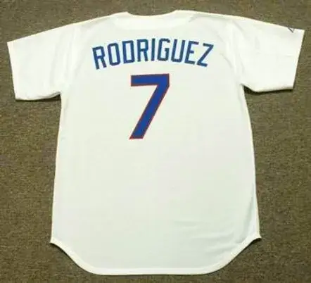 IVAN RODRIGUEZ Texas Rangers 1993 Majestic Cooperstown Throwback Baseball Jersey 
