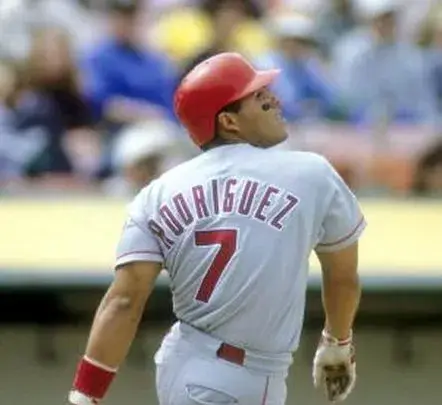 IVAN RODRIGUEZ Texas Rangers 1995 Away Majestic Baseball Throwback Jersey 