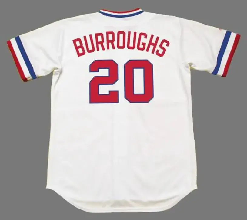 JEFF BURROUGHS Texas Rangers 1974 Majestic Cooperstown Home Baseball Jersey 