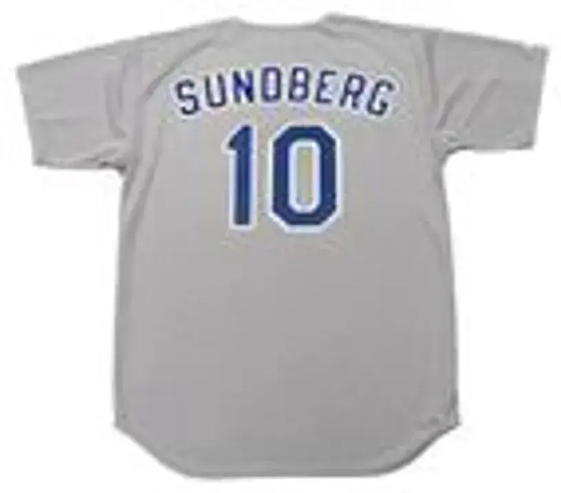 JIM SUNDBERG Texas Rangers 1989 Majestic Cooperstown Throwback Away Jersey 