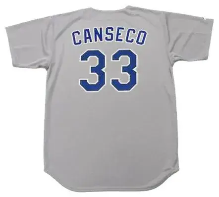 JOSE CANSECO Texas Rangers 1993 Majestic Cooperstown Throwback Away Jersey 