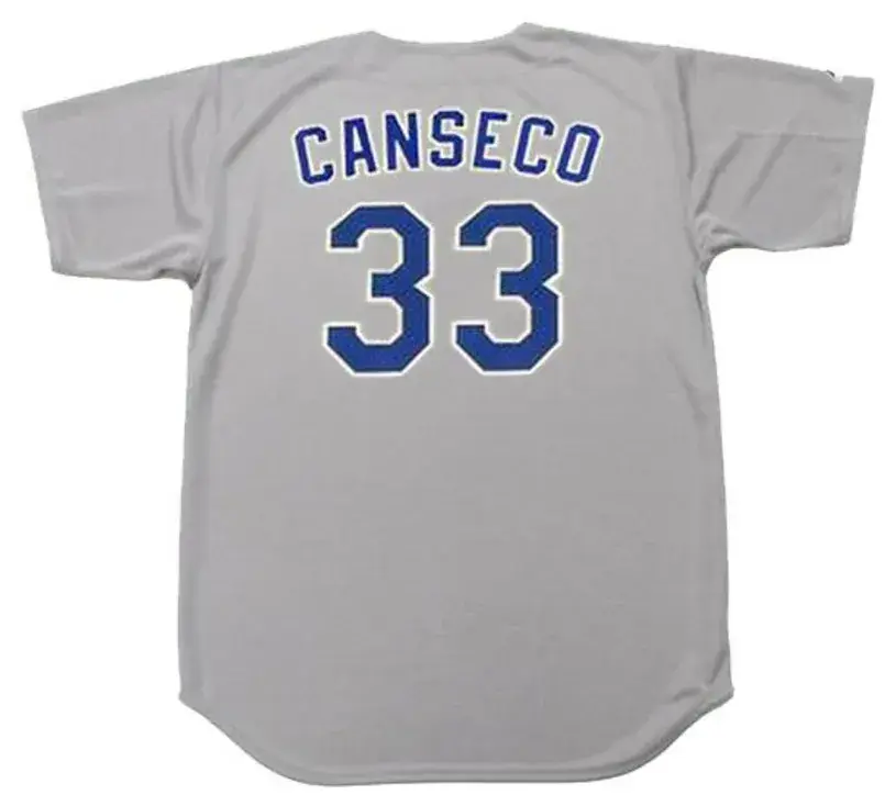 JOSE CANSECO Texas Rangers 1993 Majestic Cooperstown Throwback Away Jersey 