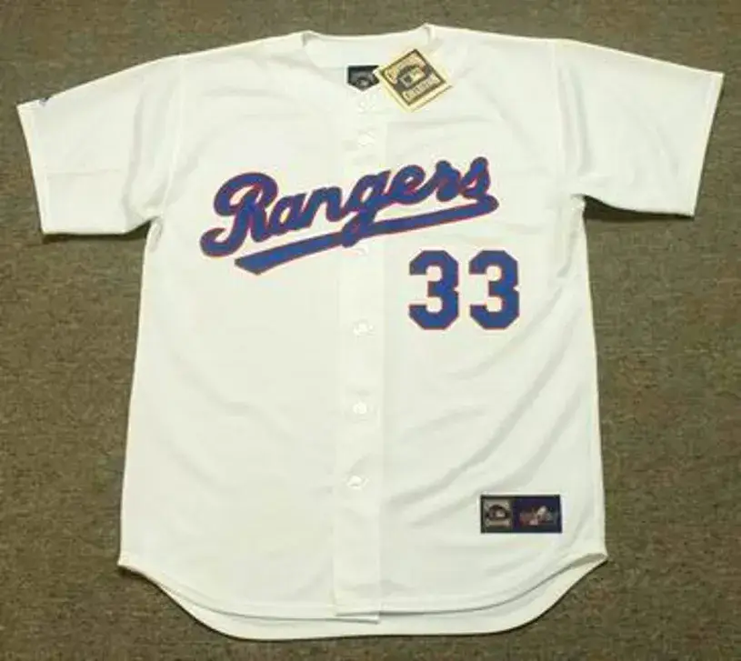 JOSE CANSECO Texas Rangers 1993 Majestic Cooperstown Throwback Baseball Jersey
