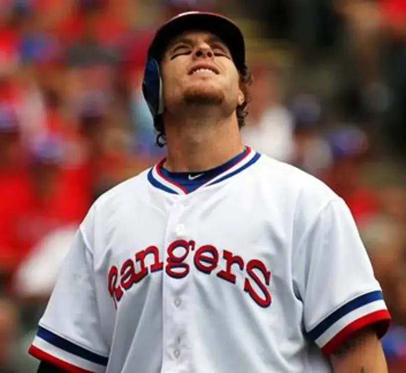 JOSH HAMILTON Texas Rangers 1980’s Majestic Cooperstown Throwback Baseball Jersey 
