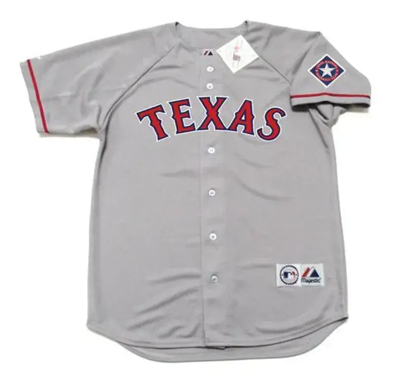 JUAN GONZALEZ Texas Rangers 1996 Majestic Throwback Away Baseball Jersey
