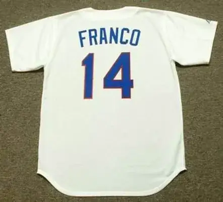 JULIO FRANCO Texas Rangers 1991 Majestic Cooperstown Throwback Baseball Jersey 