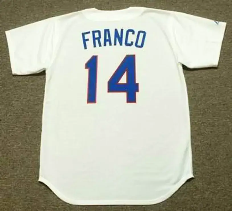 JULIO FRANCO Texas Rangers 1991 Majestic Cooperstown Throwback Baseball Jersey 