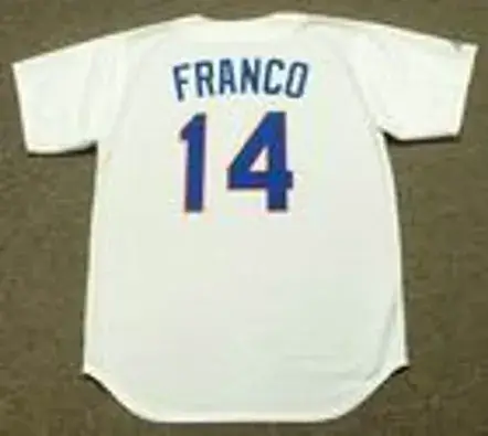 JULIO FRANCO Texas Rangers 1991 Majestic Cooperstown Throwback Baseball Jersey 