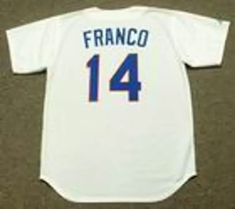 JULIO FRANCO Texas Rangers 1991 Majestic Cooperstown Throwback Baseball Jersey 