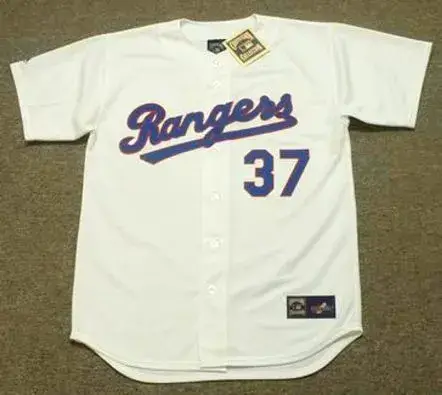 KENNY ROGERS Texas Rangers 1993 Majestic Cooperstown Throwback Baseball Jersey