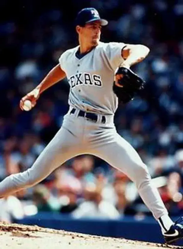 KEVIN BROWN Texas Rangers 1992 Majestic Cooperstown Throwback Away Jersey 