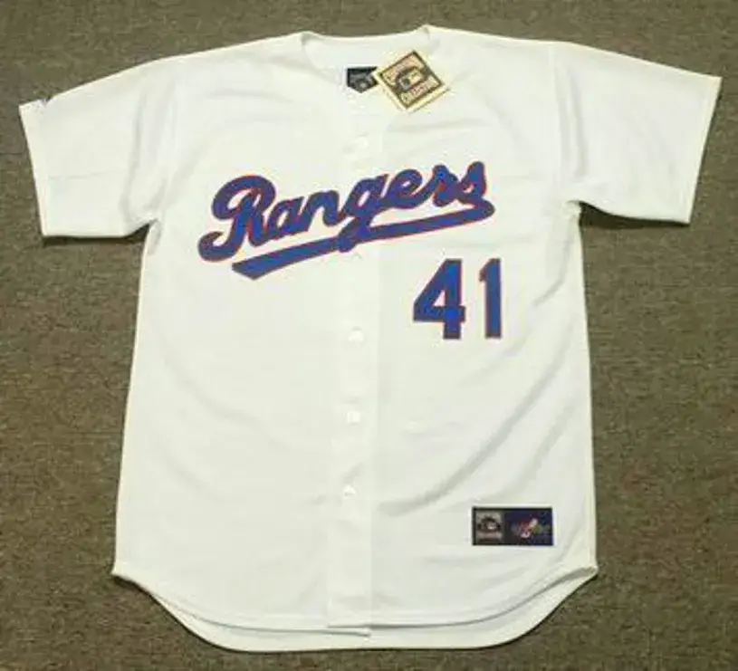 KEVIN BROWN Texas Rangers 1992 Majestic Cooperstown Throwback Baseball Jersey