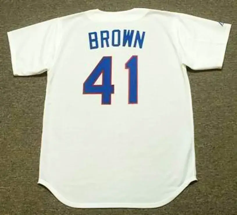 KEVIN BROWN Texas Rangers 1992 Majestic Cooperstown Throwback Baseball Jersey 