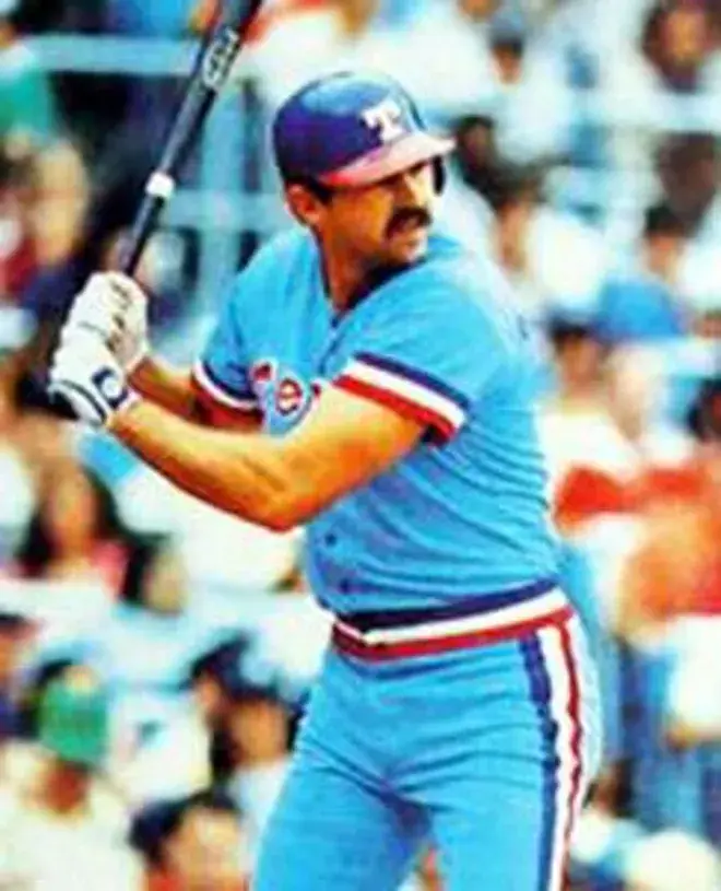 LARRY PARRISH Texas Rangers 1980’s Majestic Cooperstown Throwback Baseball Jersey 