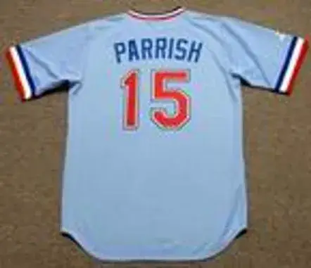 LARRY PARRISH Texas Rangers 1980’s Majestic Cooperstown Throwback Baseball Jersey 