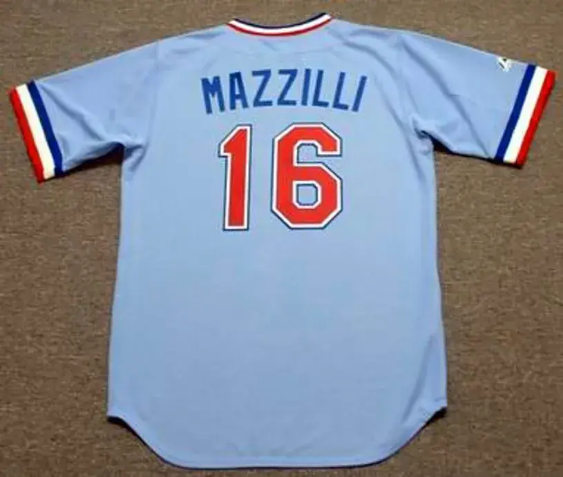 LEE MAZZILLI Texas Rangers 1982 Majestic Cooperstown Throwback Baseball Jersey 