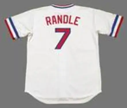 LENNY RANDLE Texas Rangers 1974 Majestic Cooperstown Home Baseball Jersey 