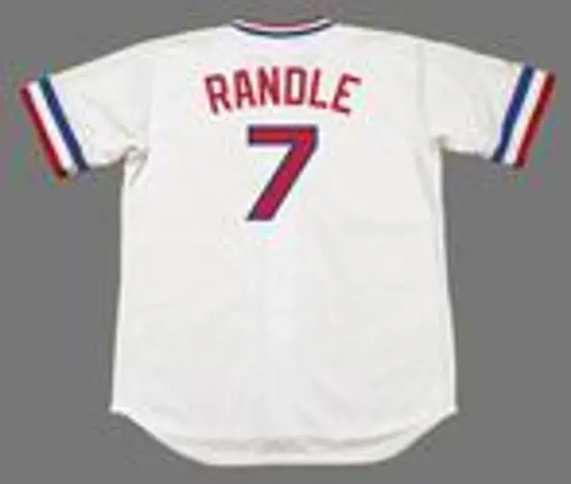 LENNY RANDLE Texas Rangers 1974 Majestic Cooperstown Home Baseball Jersey 