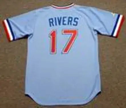 MICKEY RIVERS Texas Rangers 1981 Majestic Cooperstown Throwback Baseball Jersey 