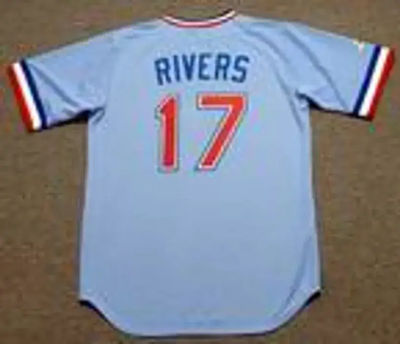 MICKEY RIVERS Texas Rangers 1981 Majestic Cooperstown Throwback Baseball Jersey 