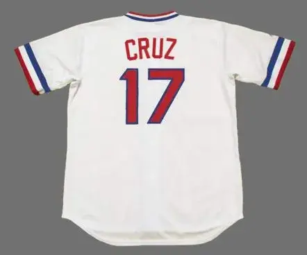 NELSON CRUZ Texas Rangers 1970’s Home Majestic Throwback Baseball Jersey 
