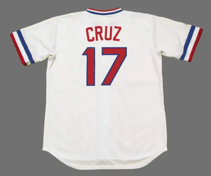 NELSON CRUZ Texas Rangers 1970’s Home Majestic Throwback Baseball Jersey 