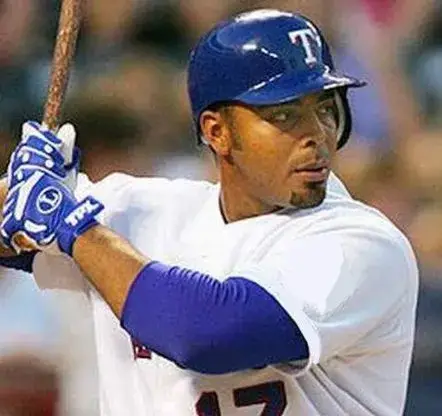 NELSON CRUZ Texas Rangers 1990’s Home Majestic Throwback Baseball Jersey 