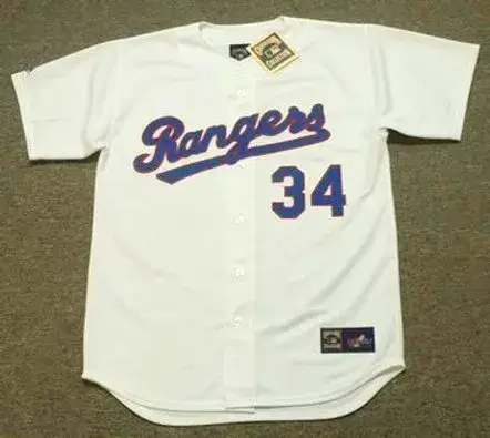 NOLAN RYAN Texas Rangers 1991 Home Majestic Baseball Throwback Jersey