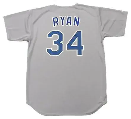 NOLAN RYAN Texas Rangers 1991 Majestic Cooperstown Throwback Away Jersey 