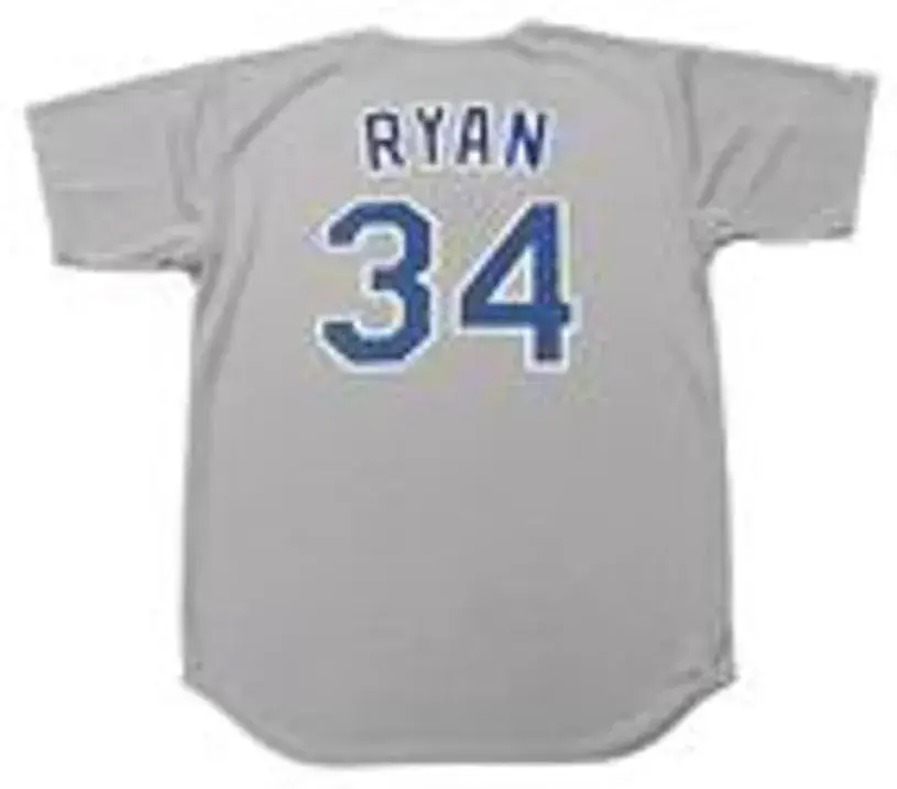 NOLAN RYAN Texas Rangers 1991 Majestic Cooperstown Throwback Away Jersey 