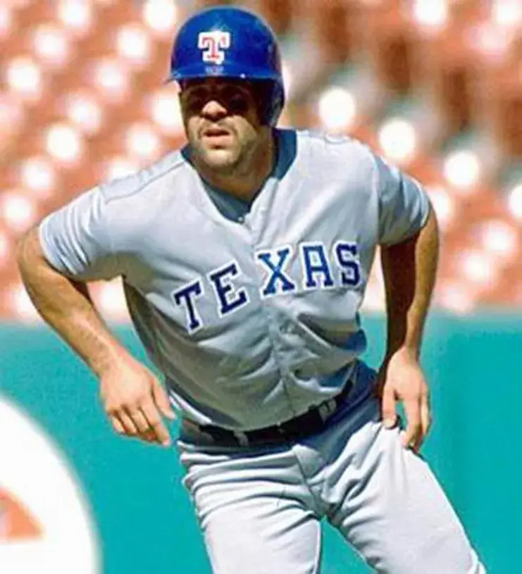 PETE INCAVIGLIA Texas Rangers 1990 Majestic Cooperstown Throwback Away Jersey 