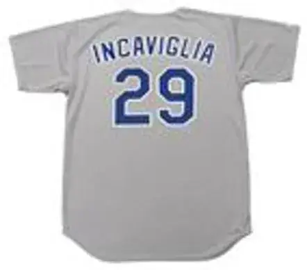 PETE INCAVIGLIA Texas Rangers 1990 Majestic Cooperstown Throwback Away Jersey 