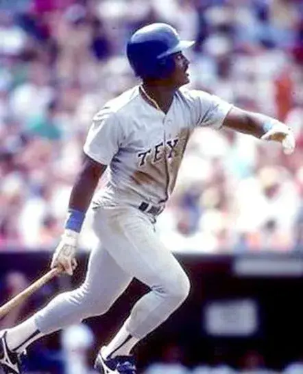 REUBEN SIERRA Texas Rangers 1991 Majestic Cooperstown Throwback Away Jersey 
