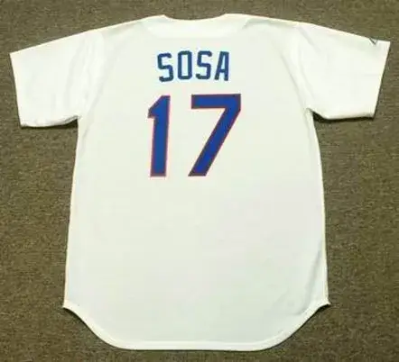SAMMY SOSA Texas Rangers 1989 Majestic Cooperstown Throwback Baseball Jersey 