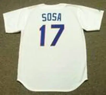 SAMMY SOSA Texas Rangers 1989 Majestic Cooperstown Throwback Baseball Jersey 