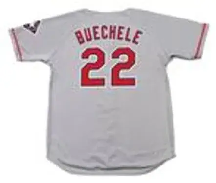 STEVE BUECHELE Texas Rangers 1995 Majestic Throwback Away Baseball Jersey 