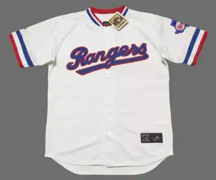 TEXAS RANGERS 1980’s Away Majestic Throwback Baseball Jersey