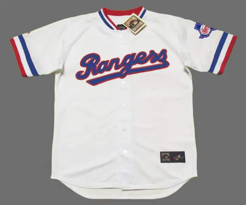 TEXAS RANGERS 1980’s Away Majestic Throwback Baseball Jersey