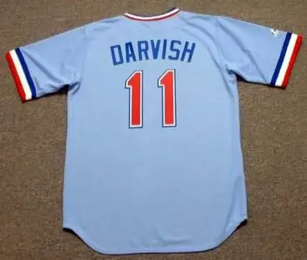YU DARVISH Texas Rangers 1980’s Majestic Cooperstown Throwback Baseball Jersey 