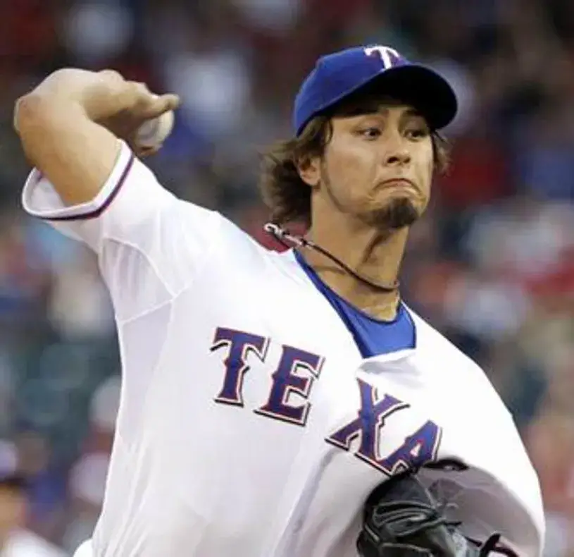 YU DARVISH Texas Rangers 1980’s Majestic Cooperstown Throwback Baseball Jersey 