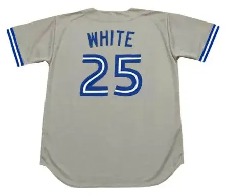 DEVON WHITE Toronto Blue Jays 1993 Majestic Throwback Away Baseball Jersey