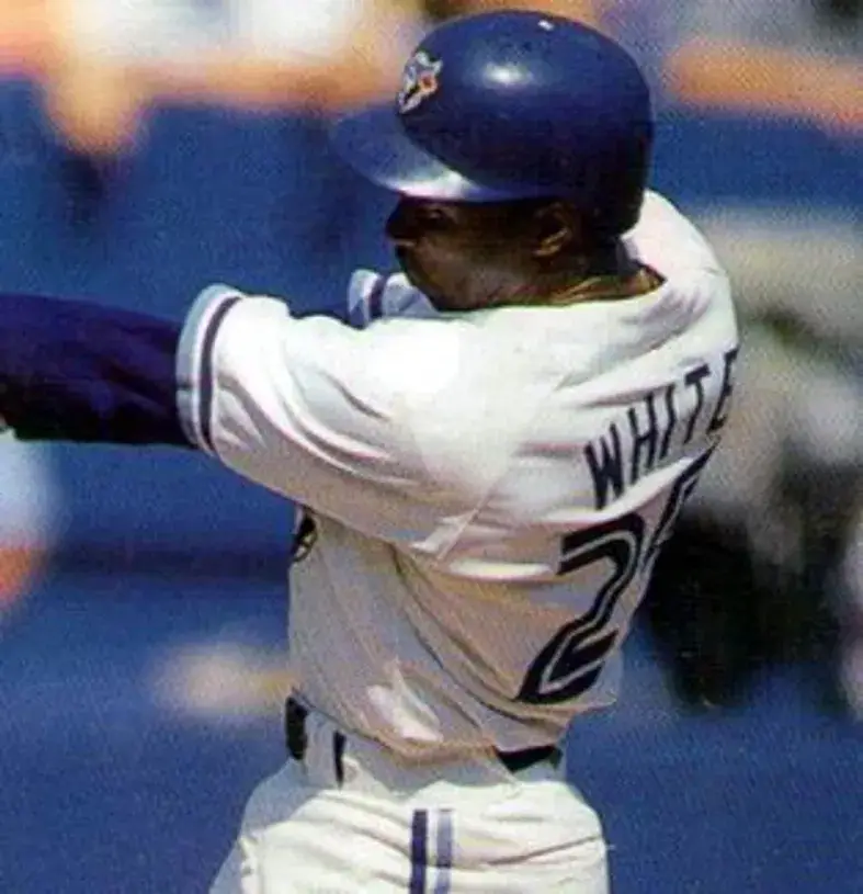 DEVON WHITE Toronto Blue Jays 1993 Majestic Throwback Home Baseball Jersey 