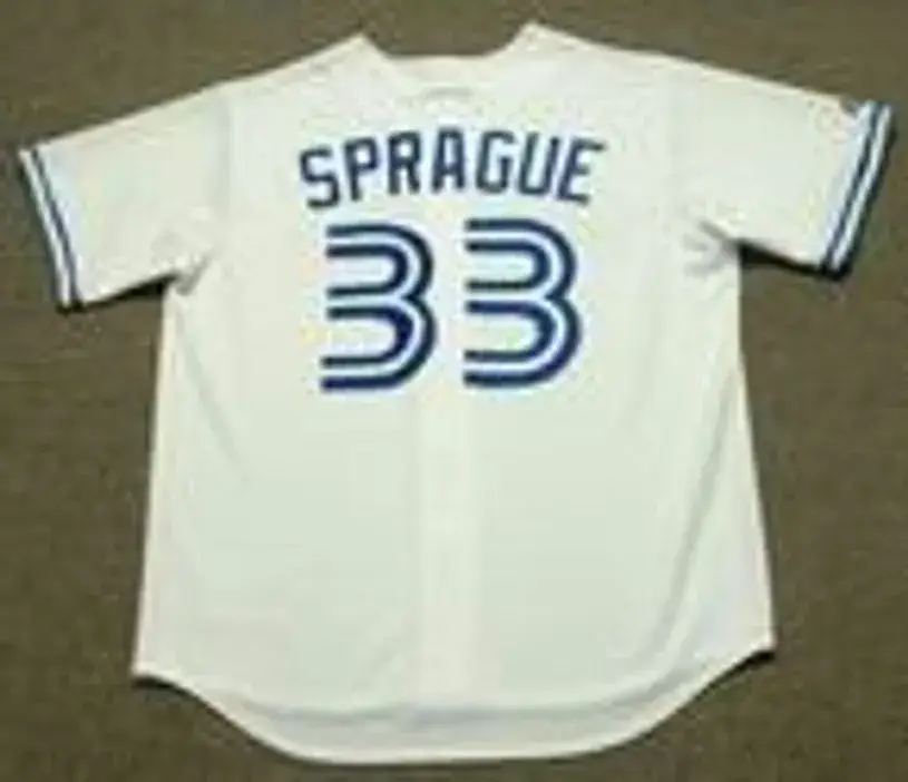 ED SPRAGUE Toronto Blue Jays 1993 Majestic Cooperstown Home Baseball Jersey 