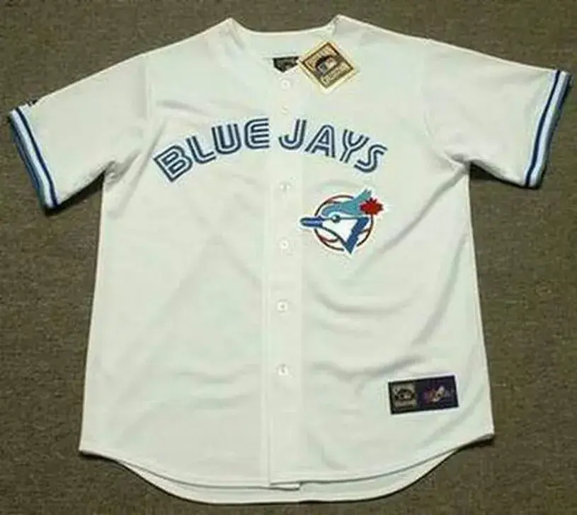 ERNIE WHITT Toronto Blue Jays 1989 Majestic Throwback Home Baseball Jersey