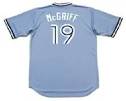 FRED McGRIFF Toronto Blue Jays 1987 Majestic Cooperstown Away Baseball Jersey 