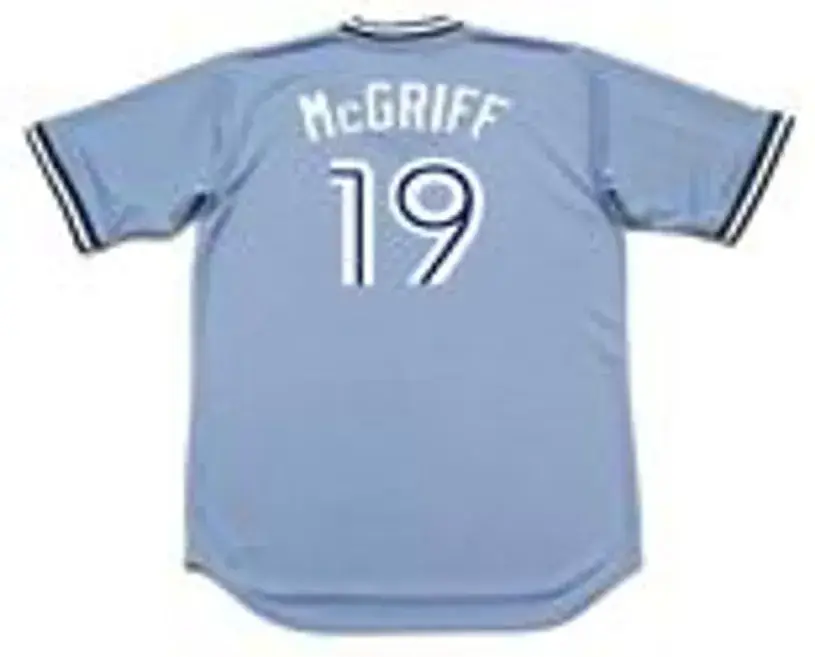 FRED McGRIFF Toronto Blue Jays 1987 Majestic Cooperstown Away Baseball Jersey 