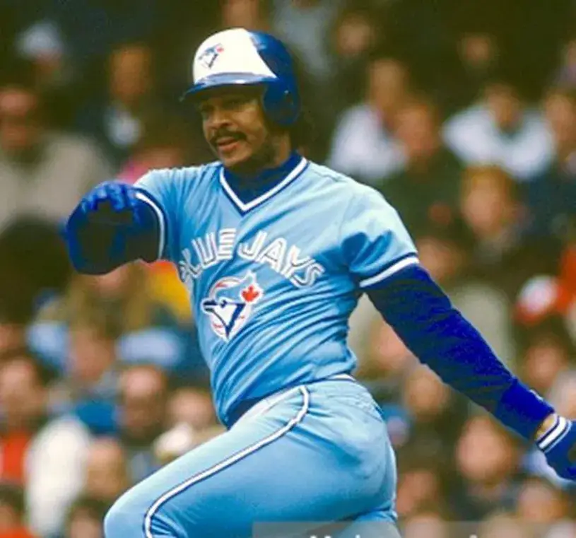 GEORGE BELL Toronto Blue Jays 1987 Away Majestic Baseball Throwback Jersey 