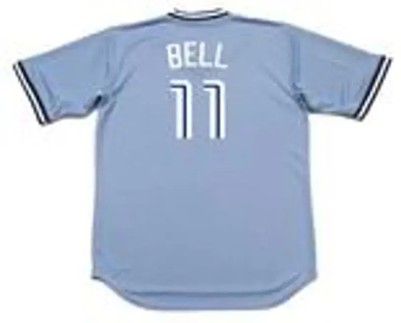 GEORGE BELL Toronto Blue Jays 1987 Away Majestic Baseball Throwback Jersey 